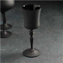 Набор бокалов для вина из хрустально стекла «Магнолия», 350 мл, цвет чёрный