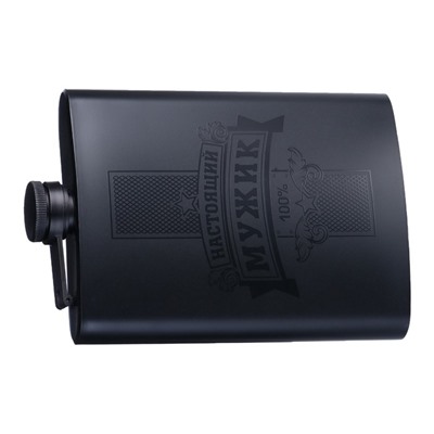 Фляжка «Настоящий мужик», нержавеющая сталь, 240 мл, 8 oz