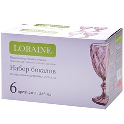 30460 Набор бокалов 250 мл 6 шт БОРДО LR (х4)