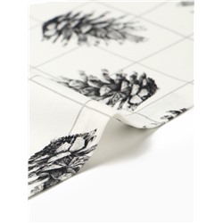 Набор салфеток сервировочных на стол «Этель» Christmas, 4 шт., белые, с декоративными кольцами, 45×45 см