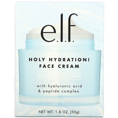 E.L.F., Holy Hydration! Face Cream, Fragrance Free, 1.8 oz (50 g)