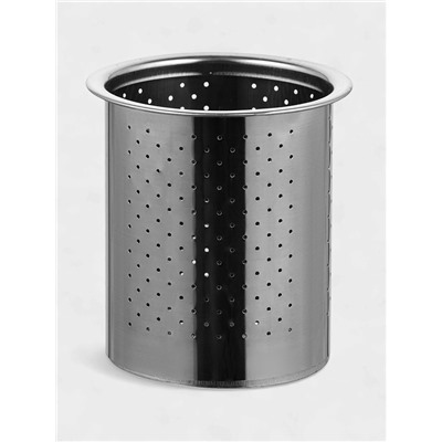 Заварочный чайник Доляна «Иллюзия», 700 мл, с металлическим ситом, стекло, чёрный