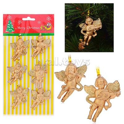 Набор новогодних украшений "Ангелочки" в пакете