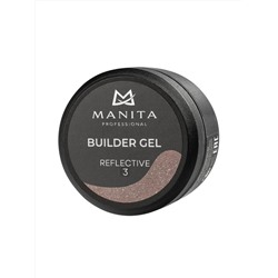 MANITA Гель моделирующий для ногтей светоотражающий / Builder Gel Reflective №03, 15 мл 28232