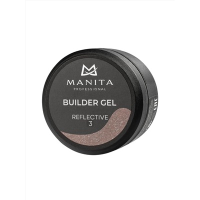 MANITA Гель моделирующий для ногтей светоотражающий / Builder Gel Reflective №03, 15 мл 28232