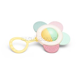 Погремушка-прорезыватель с ручкой "Цветочек" (в пакете)