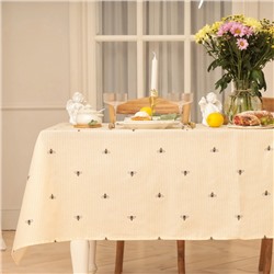 Скатерть Доляна «Пчёлки», 146×110 см, рогожка 164 г/м², 100% хлопок