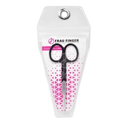 Frau Finger Ножницы маникюрные для кутикулы изогнутые / Classic FS-118BM, матовые, ручная заточка, 10 см 20681