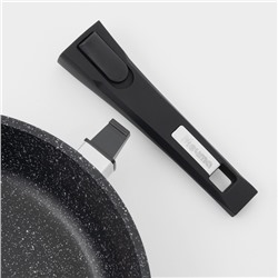 Сковорода Мечта «Гранит Black» Induction Pro, d=26 см, съёмная ручка, антипригарное покрытие, индукция, литой алюминий, чёрный