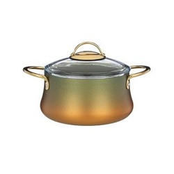 Кастрюля 4,5л  AGNESS с антиприг. покрытием GRANITE, серия VULCANO, 24*12см PFOA FREE