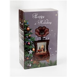 Фигура светодиодная «Граммофон» 36×16×9 см, от батареек 3хААА, музыка, USB, свечение тёплое белое