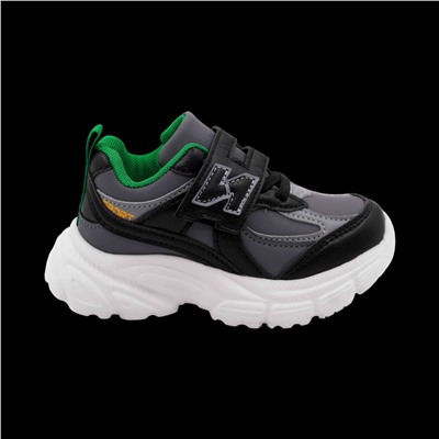 Кроссовки В878-3 серо зеленые