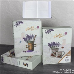 Фотоальбом 200 фото 10х15 Лаванда прованс / 6255-20 /уп 36 /