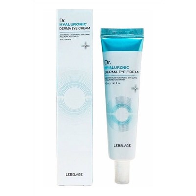 Lebelage Крем для кожи вокруг глаз с гиалуроновой кислотой / Dr.Hyaluronic Derma Eye Cream, 40 мл KRISTALLER, 1117724