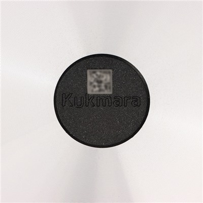 Сковорода KUKMARA, d=26 см, съёмная ручка, стеклянная крышка, антипригарное покрытие, алюминий, чёрная