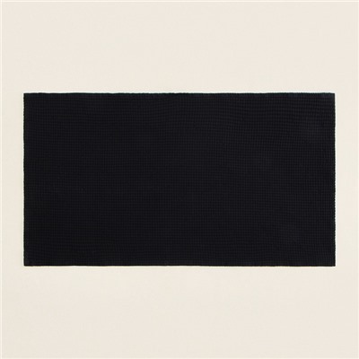 Полотенце вафельное SL HOME: Linen «Дарк Маре», 40×70 см, чёрное