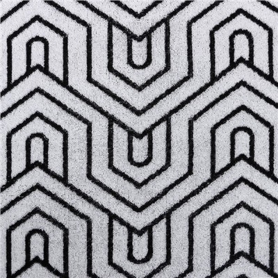 Полотенце махровое Этель Ornament, 70×130 см, 100% хлопок, 420 г/м², чёрно-белое