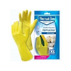 Перчатки латексные прочные XL (52гр пара) 06-895 Чистый дом