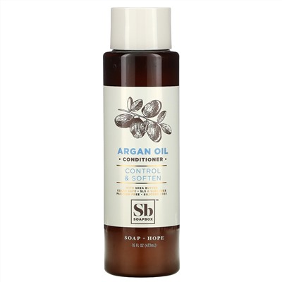 Soapbox, Control & Soften, Conditioner, Argan Oil, 16 fl oz (473 ml)