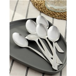 Набор ложек столовых 6 шт, 19,3 см Доляна "Верона" толщина 2 мм