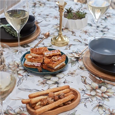 Скатерть «Этель» Floral mood, 110×147 см, 100 % хлопок, репс 210 г/м²