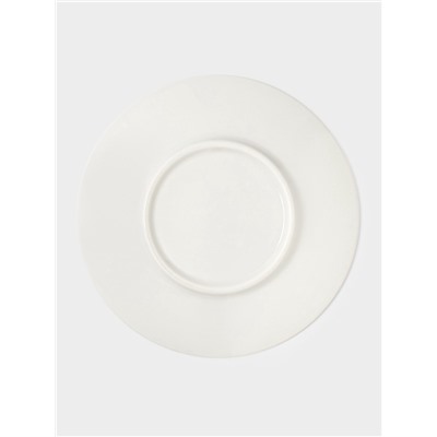 Чайная пара Дулевский фарфор «Белая», чашка 250 мл, блюдце d=14.8 см, штабелируемая