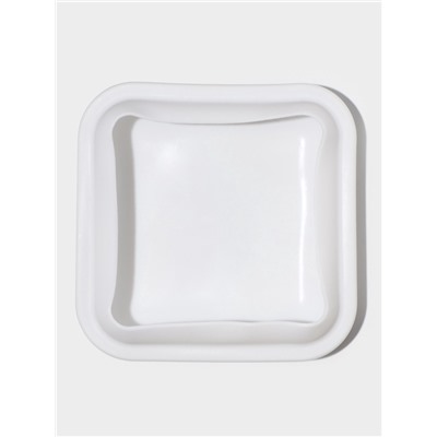 Форма для муссовых десертов и выпечки KONFINETTA «Квадро», силикон, 18.5×5 см, белая