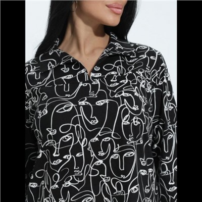 Туника Тэффи (Графика черный)