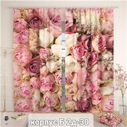 Портьеры с принтом, 3*2,6 см (без тюля)