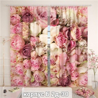 Портьеры с принтом, 3*2,6 см (без тюля)