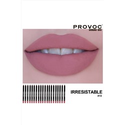 Provoc Полуперманентный гелевый карандаш для губ KRISTALLER, 1124436