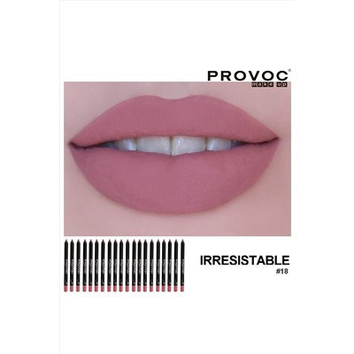 Provoc Полуперманентный гелевый карандаш для губ KRISTALLER, 1124436