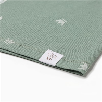 Футболка детская MINAKU, рост 62-68 см, оливковая