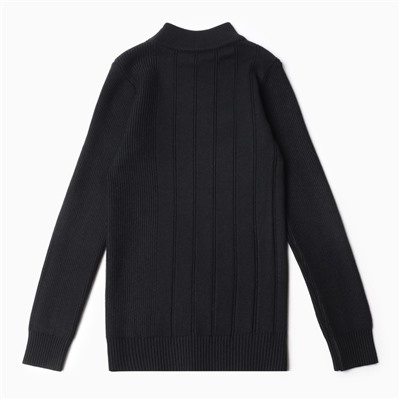 Свитер для мальчиков, цвет чёрный, рост 152-158 см