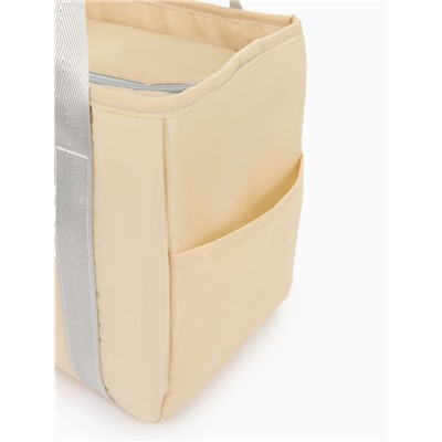 Термосумка на молнии, 6.4 л, бежевая