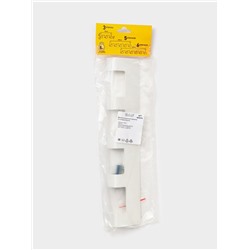 Вешалка настенная, 5 крючков, белая