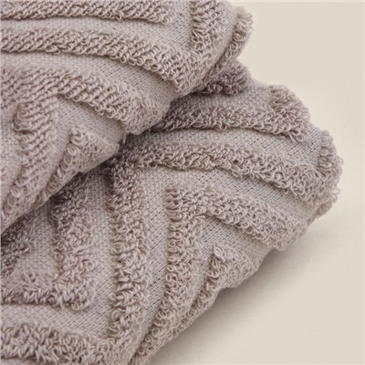 Полотенце махровое SL HOME: Geometry «Саббиа», 50×90 см, коричневое