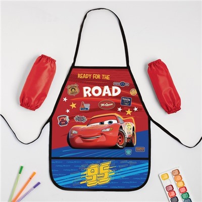 Фартук с нарукавниками детский «Тачки», 49×39 см