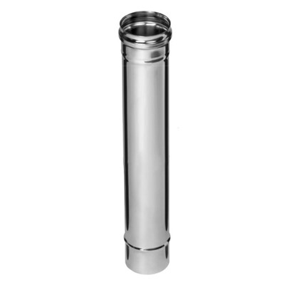 Дымоход нержавеющий «Феррум», 430/0.5 мм, d=115, L=0.5 м