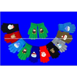 Перчатки детские с начесом НОВОГОДНИЕ арт. 5157