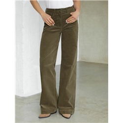 Брюки из эластичного микро-вельвета