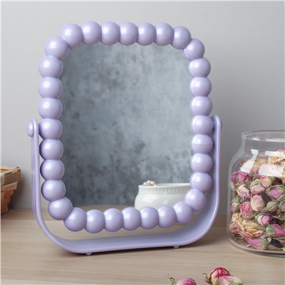 Зеркало настольное двустороннее 16х19 см / 2408 /уп 72/