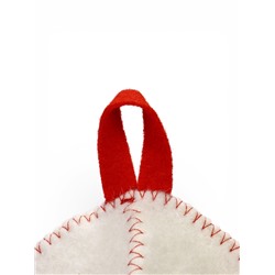 Шапка для бани и сауны «Царь», полиэфир 70%, шерсть 30%, белая