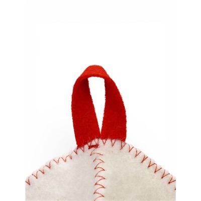 Шапка для бани и сауны «Царь», полиэфир 70%, шерсть 30%, белая