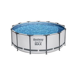 Бассейн каркасный Bestway Steel Pro MAX 5618W, 396×122 см, фильтр-насос, лестница, тент, круглый