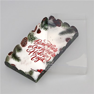 Коробка для печенья «Сказочного Нового года!», 10.5×20×3 см