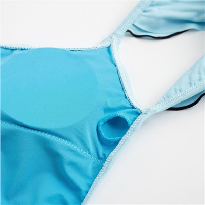 Купальник женский слитный MINAKU Summer rose, размер 46, голубой