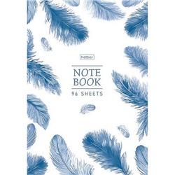 Бизнес-блокнот А5  96л клетка/линия "Красота и легкость" тв.переплет (093824) 35517 Хатбер