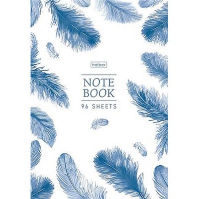 Бизнес-блокнот А5  96л клетка/линия "Красота и легкость" тв.переплет (093824) 35517 Хатбер