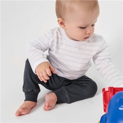 Штанишки детские MINAKU: Basic Line BABY, рост 62-68 см, графитовые